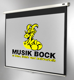 Leinwand Musik Bock Logo